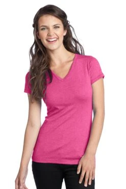 District Ladies' Junior Tri-Blend V-Neck Tee 23 District Ladies' Junior Tri-Blend V-Neck Tee -Jiffyshirts Sales Store 53f7bfdc41896e