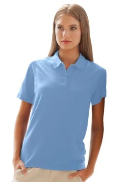Women's Soft-Blend Double-Tuck Pique Polo -Jiffyshirts Sales Store 5457d080a373fd
