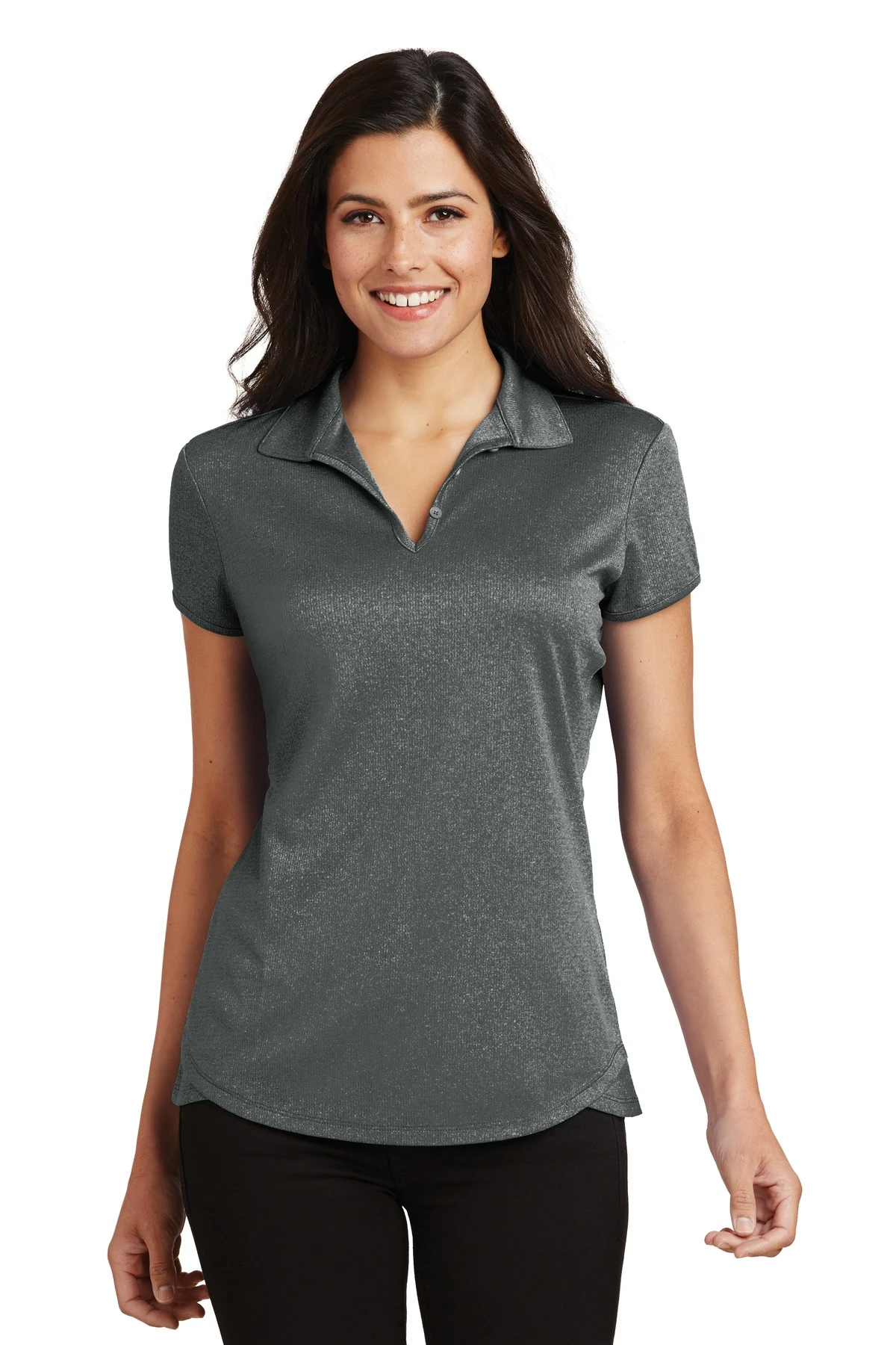 Ladies Trace Heather Polo 3 Ladies Trace Heather Polo