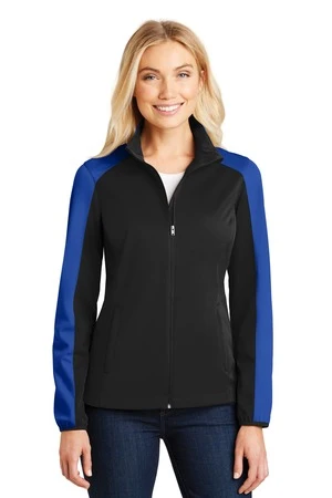 Ladies Active Colorblock Soft Shell Jacket 9 Ladies Active Colorblock Soft Shell Jacket - Image 7