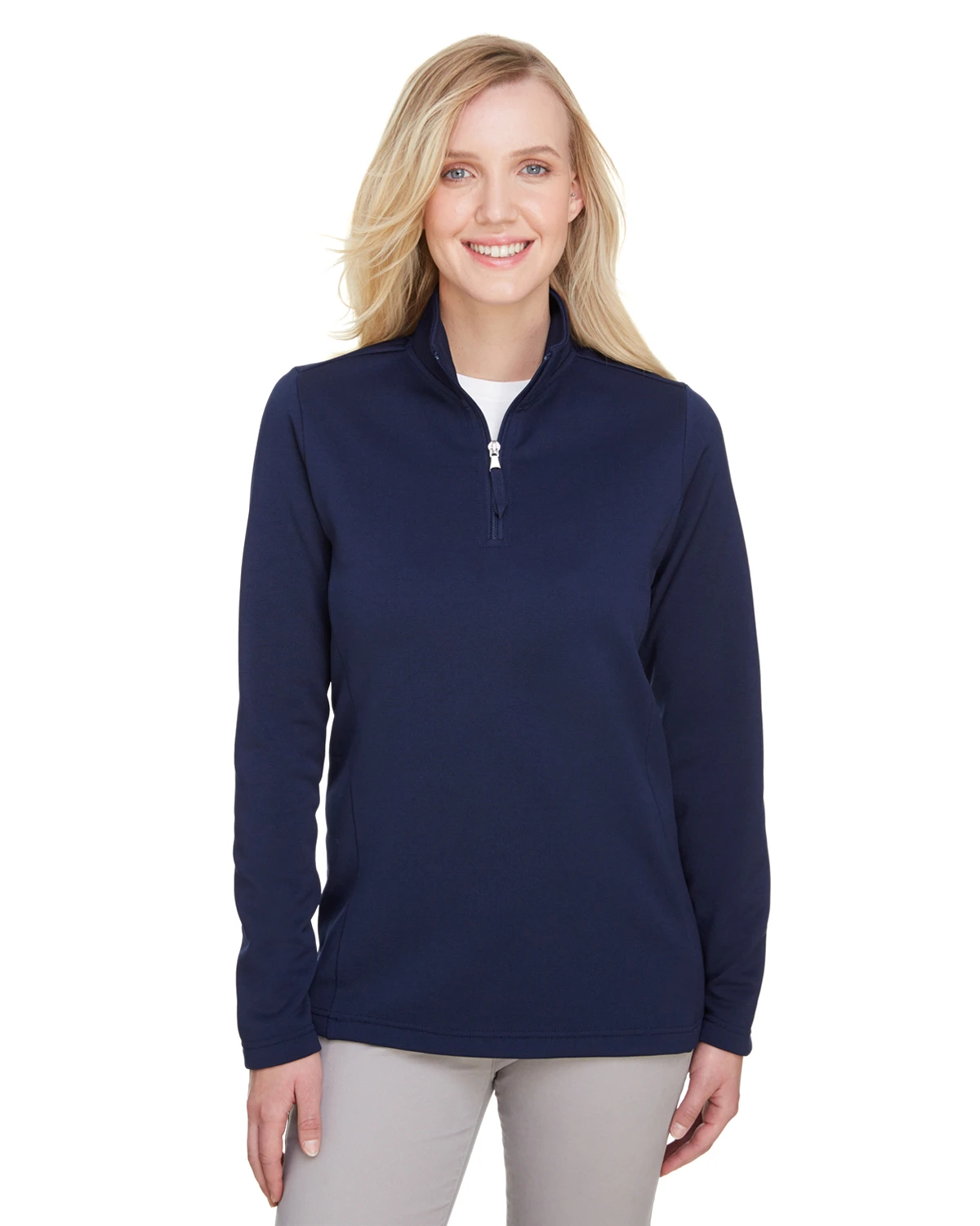 Ladies' Coastal Pique Fleece Quarter-Zip 7 Ladies' Coastal Pique Fleece Quarter-Zip - Image 5