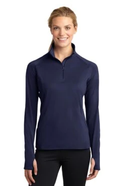 Ladies Sport-Wick Stretch 1/2-Zip Pullover -Jiffyshirts Sales Store 550c6143dbf58c