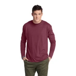 Delta Dri 30/1’s Adult Unisex Performance Long Sleeve Tee