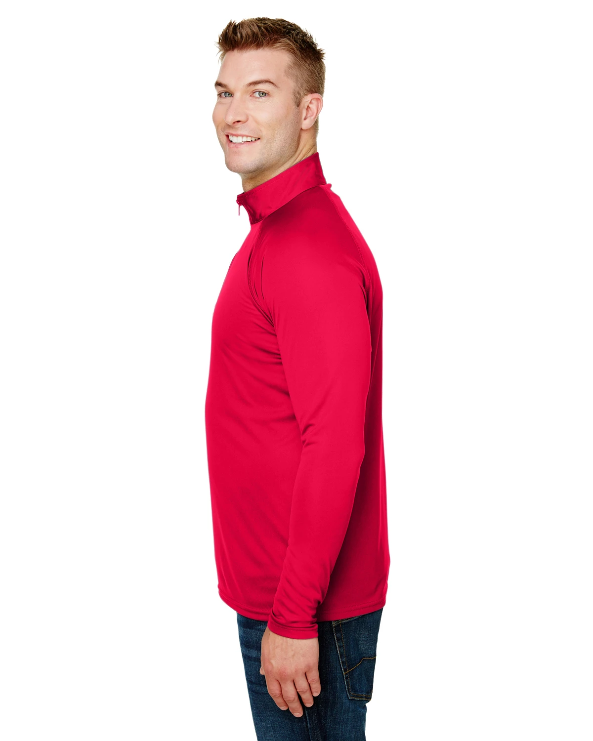 Adult Unisex Daily Polyester 1/4 Zip 4 Adult Unisex Daily Polyester 1/4 Zip - Image 2