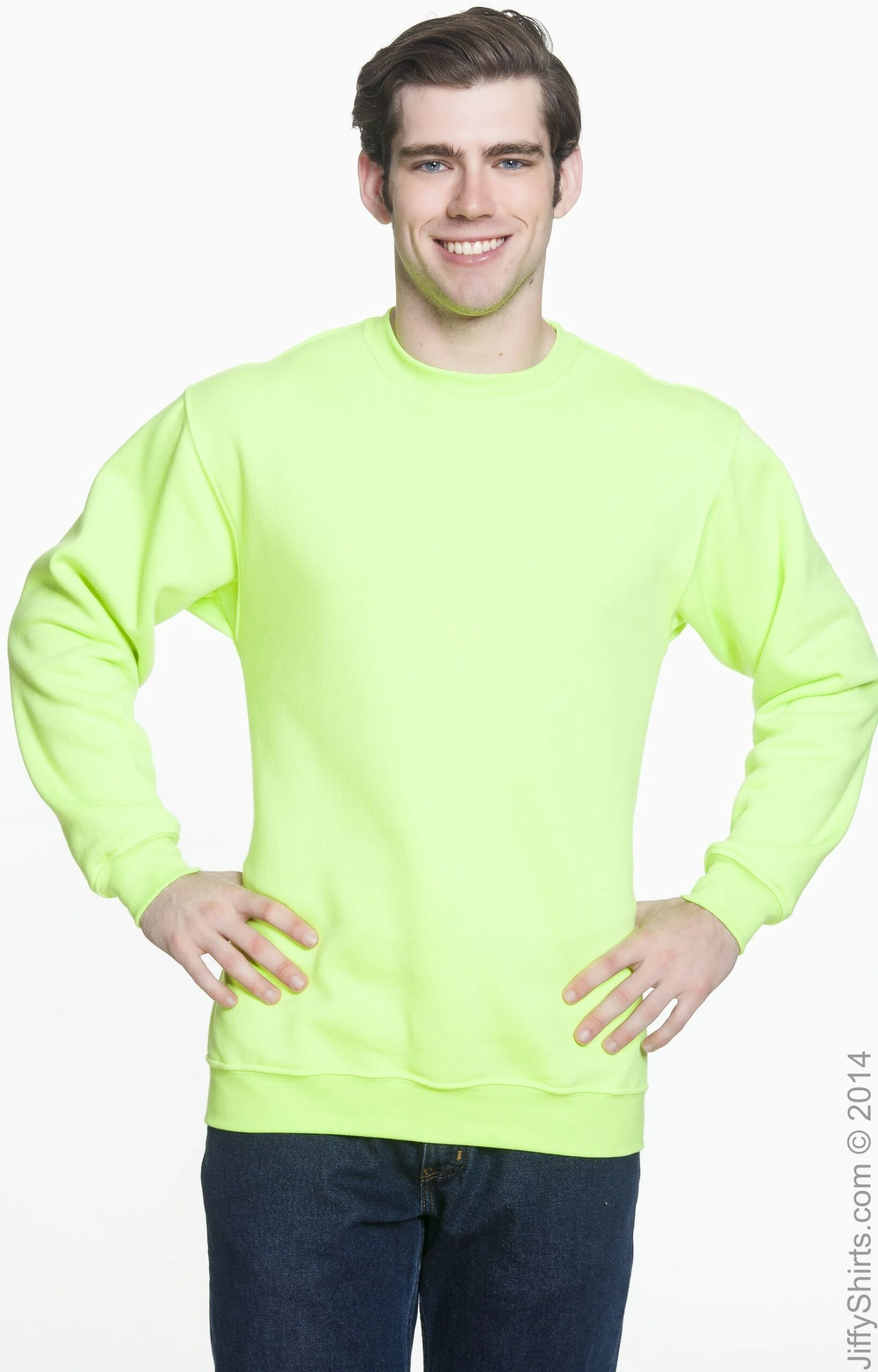 Adult Unisex 9.5 Oz., 80/20 Heavyweight Crewneck Sweatshirt 14 Adult Unisex 9.5 Oz., 80/20 Heavyweight Crewneck Sweatshirt - Image 12