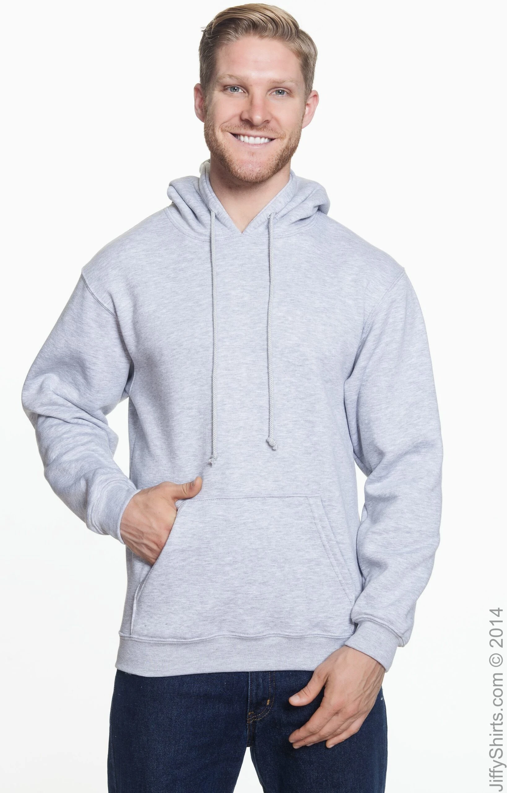 Adult Unisex 9.5 Oz., 80/20 Pullover Hooded Sweatshirt 6 Adult Unisex 9.5 Oz., 80/20 Pullover Hooded Sweatshirt - Image 4