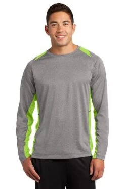 Unisex Long Sleeve Heather Colorblock Contender Tee -Jiffyshirts Sales Store 558d5569ee596d