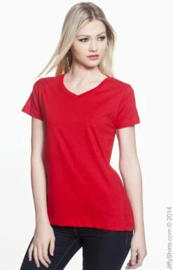 Ladies' V-Neck Fine Jersey T-Shirt 36 Ladies' V-Neck Fine Jersey T-Shirt -Jiffyshirts Sales Store 55D1EE8BC92DE6