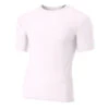Adult Polyester Spandex Short Sleeve Compression T-Shirt