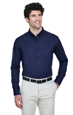 Men's Tall Operate Long-Sleeve Twill Shirt -Jiffyshirts Sales Store 55e6f5754ef612