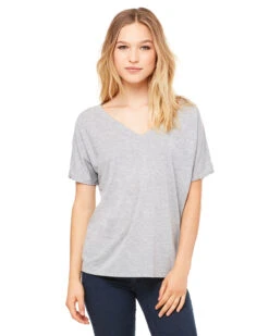 Ladies' Slouchy V-Neck T-Shirt -Jiffyshirts Sales Store 564648fb645eae