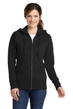 Ladies Core Fleece Full-Zip Hooded Sweatshirt -Jiffyshirts Sales Store 5673268565db7b
