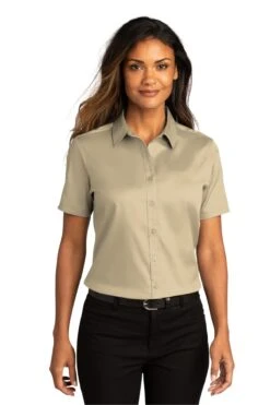 Ladies Short Sleeve SuperPro React ™ Twill Shirt 41 Ladies Short Sleeve SuperPro React ™ Twill Shirt -Jiffyshirts Sales Store 56af392c37715a