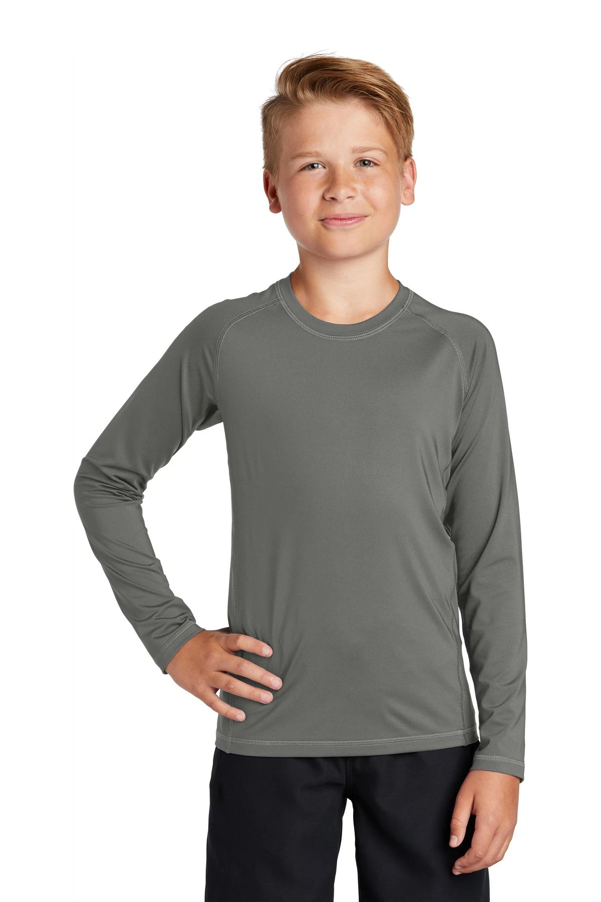 Youth Unisex Long Sleeve Rashguard Tee 9 Youth Unisex Long Sleeve Rashguard Tee - Image 7