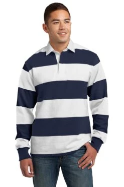 Classic Long Sleeve Rugby Polo -Jiffyshirts Sales Store 56df3adf1155bb