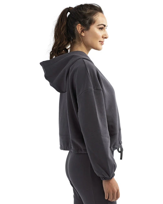 Ladies' Cropped Oversized Hooded Sweatshirt 4 Ladies' Cropped Oversized Hooded Sweatshirt - Image 2