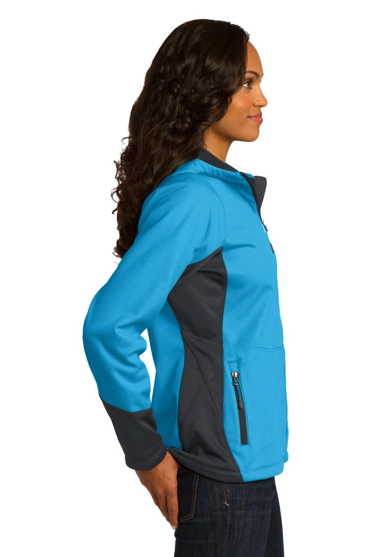 Ladies Vertical Hooded Soft Shell Jacket 4 Ladies Vertical Hooded Soft Shell Jacket - Image 2