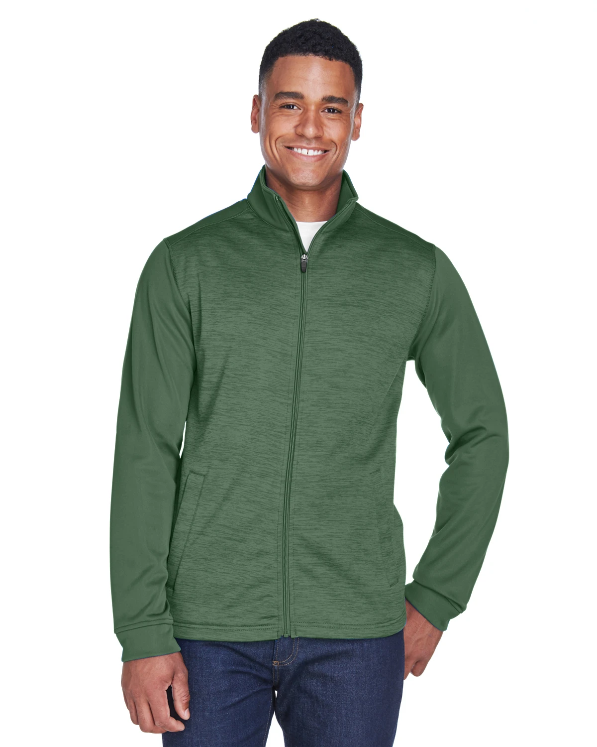 Men's Newbury Colorblock Mélange Fleece Full-Zip 7 Men's Newbury Colorblock Mélange Fleece Full-Zip - Image 5