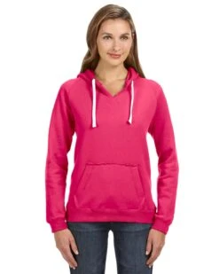Ladies' Sydney Brushed V-Neck Hood -Jiffyshirts Sales Store 593e2cb92da893