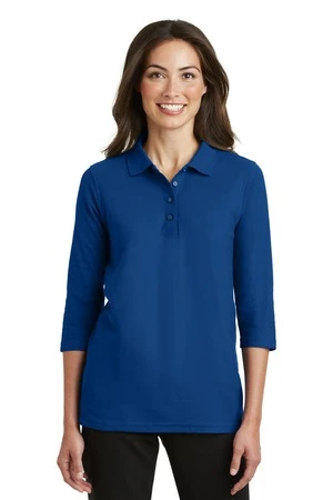Ladies Silk Touch 3/4-Sleeve Polo 10 Ladies Silk Touch 3/4-Sleeve Polo - Image 8