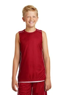 Youth Unisex PosiCharge Mesh Reversible Sleeveless Tee -Jiffyshirts Sales Store 5a33fdb912c08d