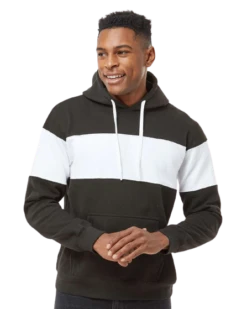 Adult Unisex Varsity Fleece Colorblocked Hooded Sweatshirt 20 Adult Unisex Varsity Fleece Colorblocked Hooded Sweatshirt -Jiffyshirts Sales Store 5a9e33951a7cad