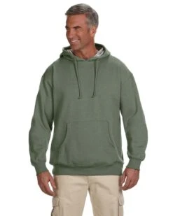 Adult Unisex 7 Oz. Organic/Recycled Heathered Fleece Pullover Hood 12 Adult Unisex 7 Oz. Organic/Recycled Heathered Fleece Pullover Hood -Jiffyshirts Sales Store 5afd7707fb3bbe