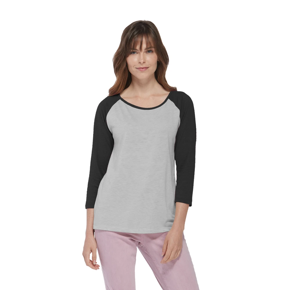 Platinum Ladies Tri-Blend 3/4 Sleeve Raglan Tee 8 Platinum Ladies Tri-Blend 3/4 Sleeve Raglan Tee - Image 6