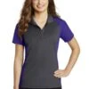 Ladies Colorblock Micropique Sport-Wick Polo -Jiffyshirts Sales Store 5b9a38e3158e76