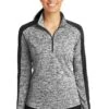 Ladies PosiCharge Electric Heather Colorblock 1/4-Zip Pullover 1 Ladies PosiCharge Electric Heather Colorblock 1/4-Zip Pullover -Jiffyshirts Sales Store 5bb1754f36fc1b