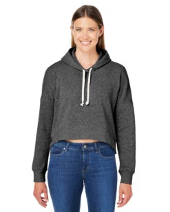 Triblend Cropped Hooded Sweatshirt