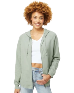 Women's California Wave Wash Full-Zip Hooded Sweatshirt -Jiffyshirts Sales Store 5c5d6f318560b4