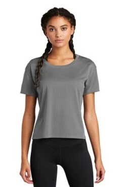 Ladies PosiCharge Draft Crop Tee -Jiffyshirts Sales Store 5ddb1591aeefba