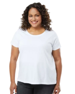 Ladies' Curvy Fine Jersey T-Shirt -Jiffyshirts Sales Store 5e404272343c62