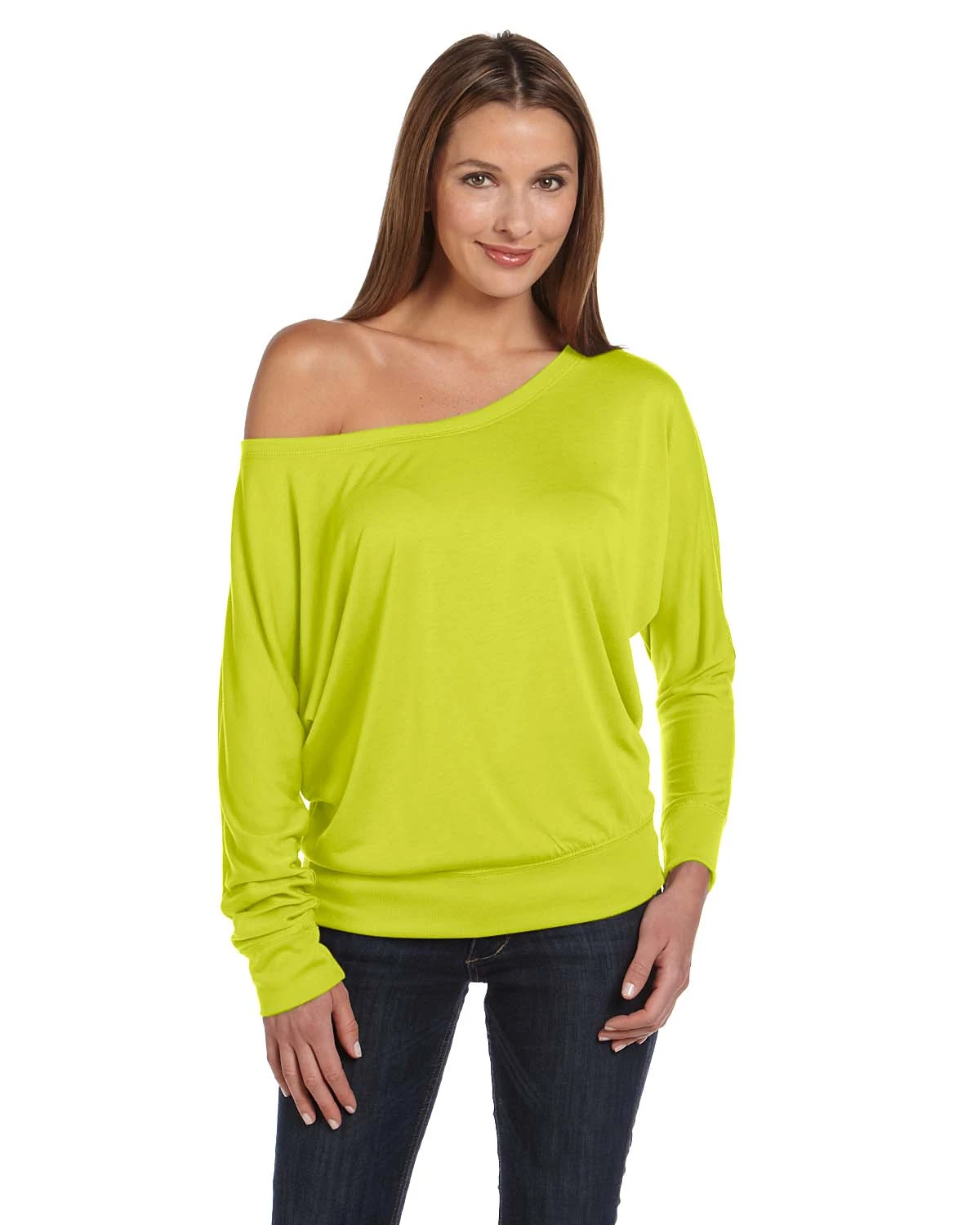 Ladies' Flowy Long-Sleeve Off Shoulder T-Shirt 17 Ladies' Flowy Long-Sleeve Off Shoulder T-Shirt - Image 15