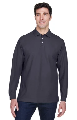 Men's Pima Piqué Long-Sleeve Polo 15 Men's Pima Piqué Long-Sleeve Polo -Jiffyshirts Sales Store 5f89157d711081