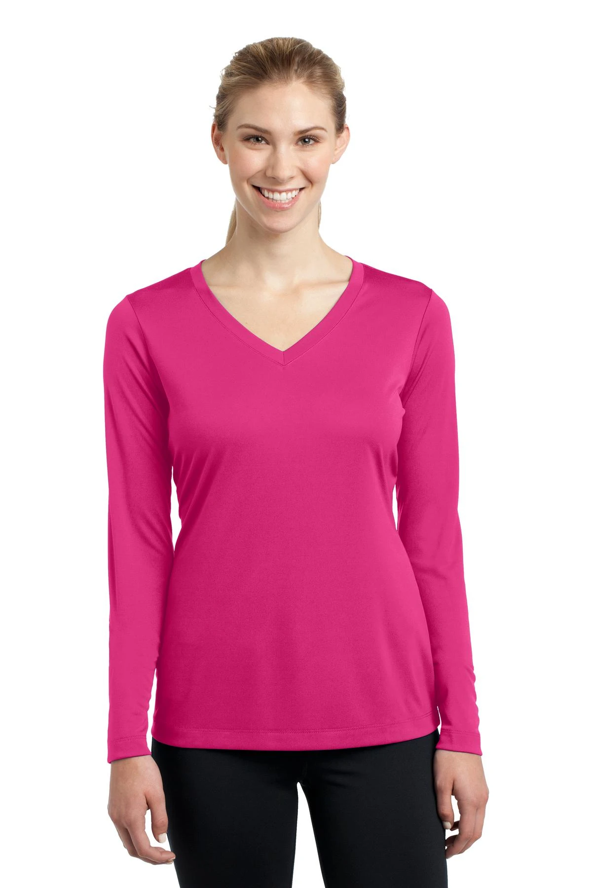 Ladies Long Sleeve PosiCharge Competitor V-Neck Tee 14 Ladies Long Sleeve PosiCharge Competitor V-Neck Tee - Image 12