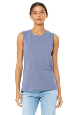 Ladies' Jersey Muscle Tank 36 Ladies' Jersey Muscle Tank -Jiffyshirts Sales Store 6003 Lavender Blue 1