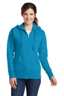 Ladies Core Fleece Full-Zip Hooded Sweatshirt -Jiffyshirts Sales Store 603e15cf5ec46f