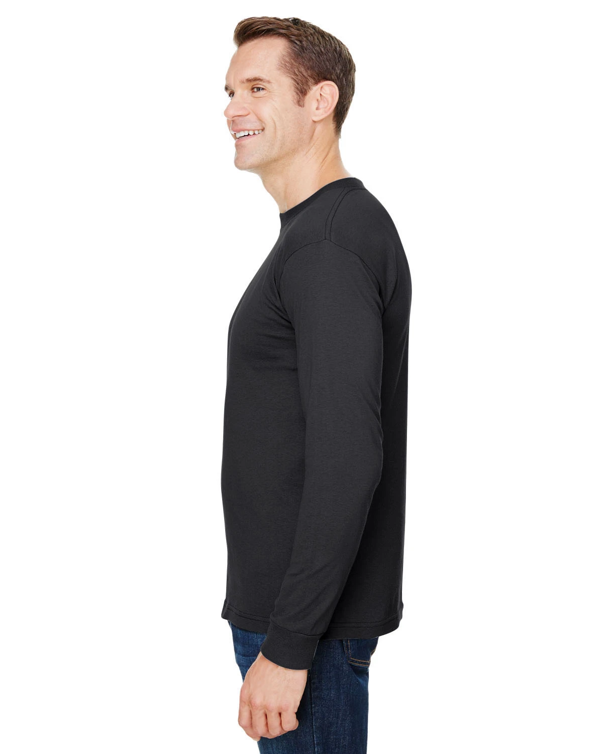 Unisex Union-Made Long-Sleeve Pocket Crew T-Shirt 4 Unisex Union-Made Long-Sleeve Pocket Crew T-Shirt - Image 2