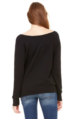 Ladies' Sponge Fleece Wide Neck Sweatshirt -Jiffyshirts Sales Store 605c6844dec9c8