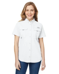 Columbia Ladies' Bahama™ Short-Sleeve Shirt -Jiffyshirts Sales Store 609447415f7428