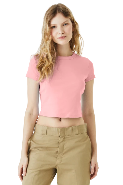 Ladies' Micro Ribbed Baby Tee 9 Ladies' Micro Ribbed Baby Tee - Image 7