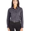 CrownLux Performance™ Ladies' Tonal Mini Check Shirt