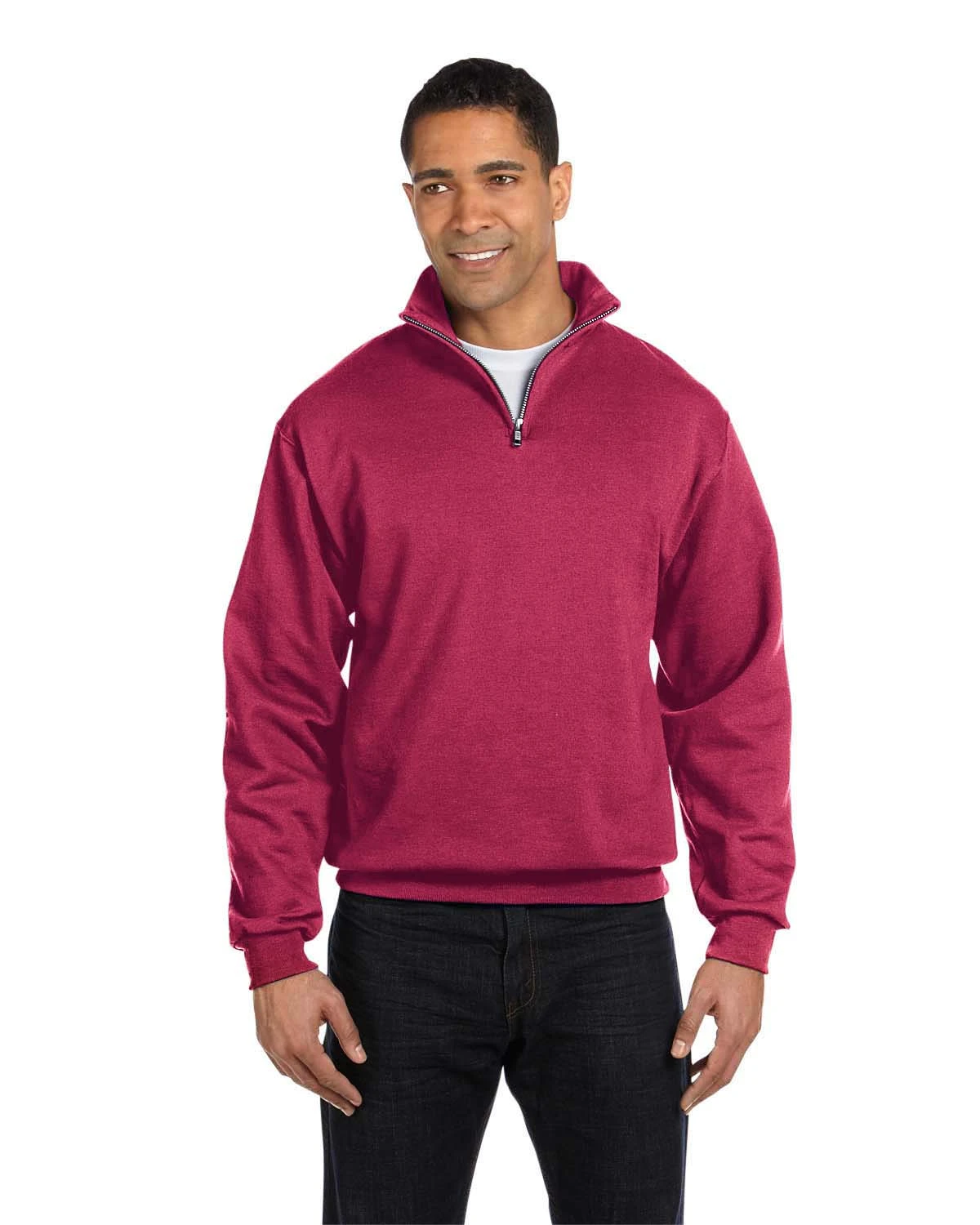 Jerzees Adult Unisex 8 Oz. NuBlend® Quarter-Zip Cadet Collar Sweatshirt 18 Jerzees Adult Unisex 8 Oz. NuBlend® Quarter-Zip Cadet Collar Sweatshirt - Image 16