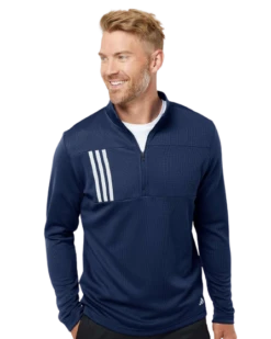 ADIDAS Adult Unisex 3-Stripes Double Knit Quarter-Zip Pullover 16 ADIDAS Adult Unisex 3-Stripes Double Knit Quarter-Zip Pullover -Jiffyshirts Sales Store 62c05201cce937