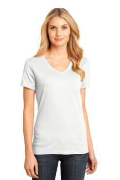 District Ladies' Perfect Weight V-Neck Tee 27 District Ladies' Perfect Weight V-Neck Tee -Jiffyshirts Sales Store 63139fdd643cd9