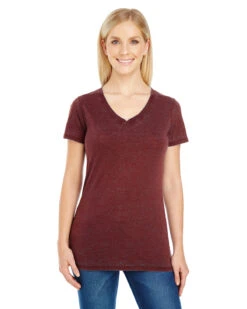 Ladies' Cross Dye Short-Sleeve V-Neck T-Shirt 12 Ladies' Cross Dye Short-Sleeve V-Neck T-Shirt -Jiffyshirts Sales Store 6350d7d16cdb9d