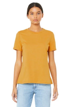 Ladies' Relaxed Jersey Short-Sleeve T-Shirt 35 Ladies' Relaxed Jersey Short-Sleeve T-Shirt -Jiffyshirts Sales Store 6400 Mustard 1
