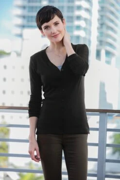 Ladies Modern Stretch Cotton Cardigan 10 Ladies Modern Stretch Cotton Cardigan -Jiffyshirts Sales Store 642309c41bcd6a